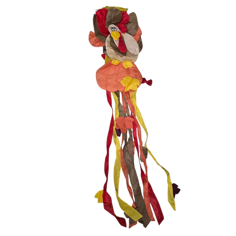 Vintage Thanksgiving Turkey Windsock Outdoor Garden Porch Holiday Decoration
